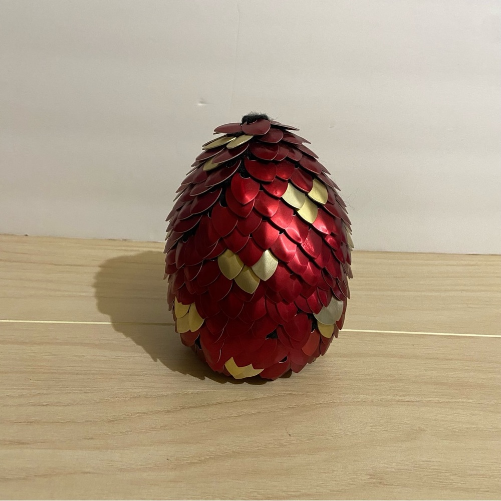 Gryffindor Red Gold Dragon Egg Festive Holiday Ornament 6X4 Harry Potter Norbert